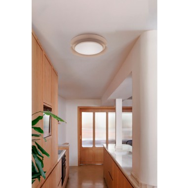 Plafón Elegante Gris