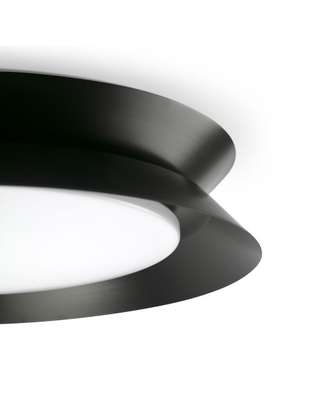 Plafón Elegante Negro