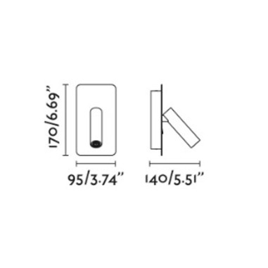 Aplique Cama Bronce con Interruptor