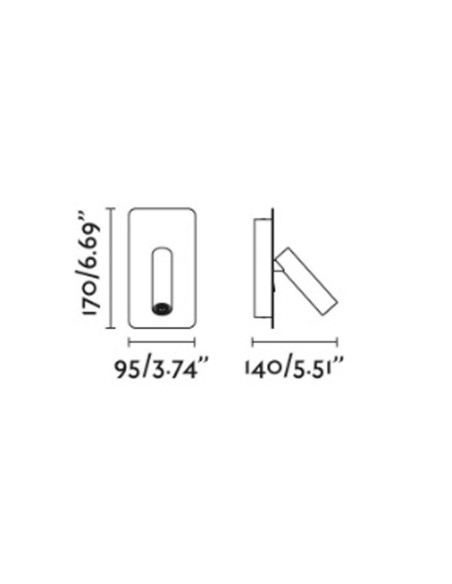 Aplique Cama Bronce con Interruptor