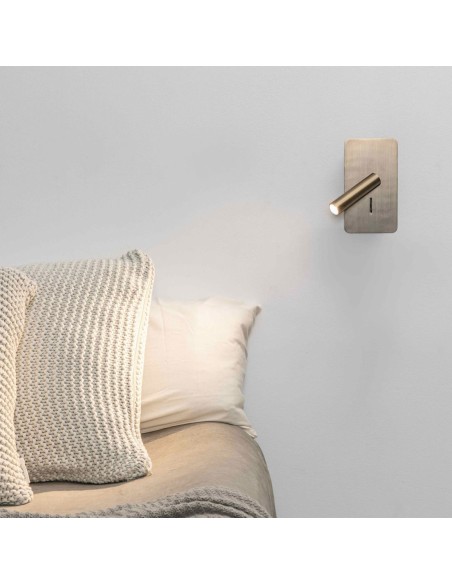 Aplique Cama Bronce con Interruptor