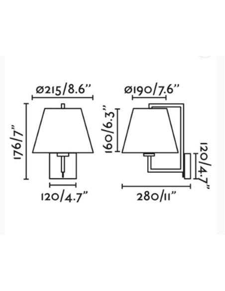 Aplique de Pared Níquel Mate con Pantalla Blanca