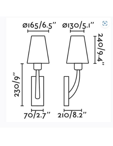 Aplique de Pared Níquel Satinado con Pantalla Blanca