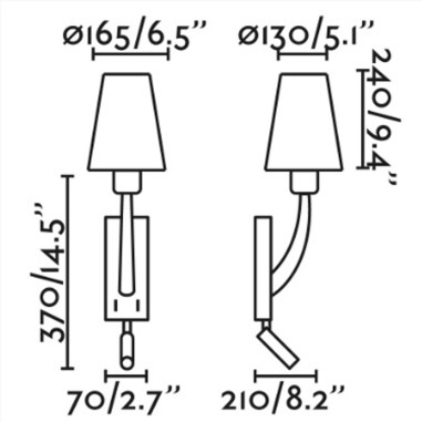 Aplique Clásico Oro Viejo con Lector...