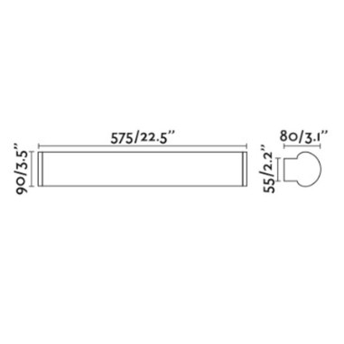 Aplique Baño Luz Espejo Cromo