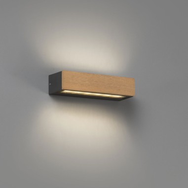 Aplique Exterior Aluminio y Cristal...