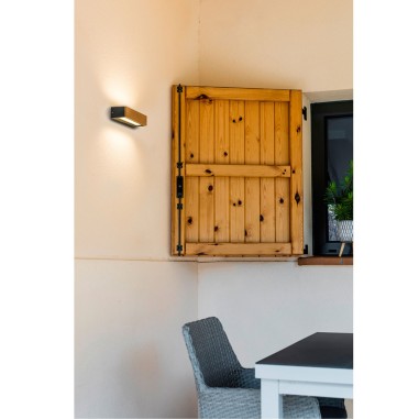 Aplique Exterior Aluminio y Cristal...