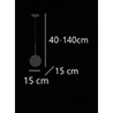 Lámpara Colgante Bola 15 Montura Cuero