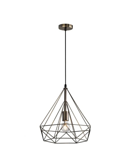 Lámpara varilla cuero