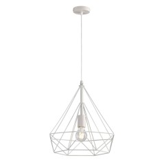 Lámpara de techo con varilla blanca económica