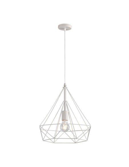 Lámpara de techo con varilla blanca económica