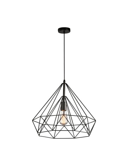 Lámpara varilla negra grande