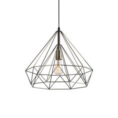 Lámpara varilla grande cuero