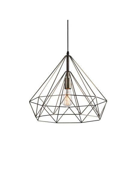 Lámpara varilla grande cuero