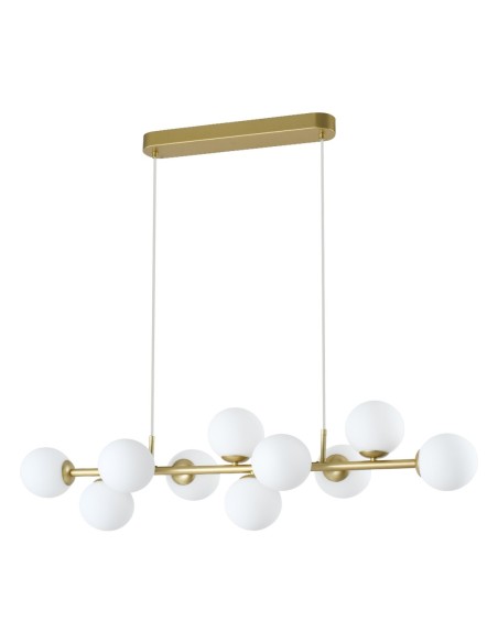 Lámpara oro 10 bolas barata