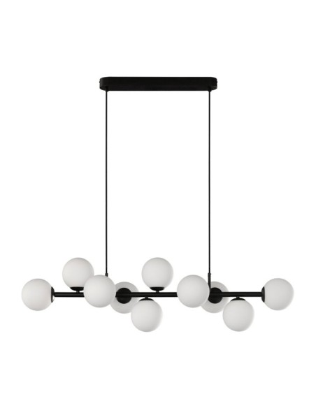 Lámpara 10 bolas negra