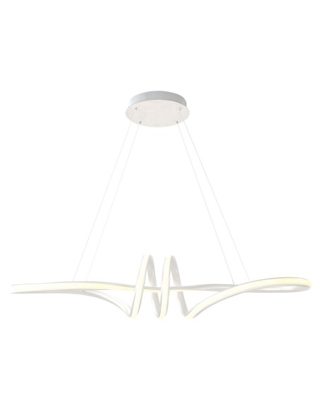 Lámpara led espiral blanca