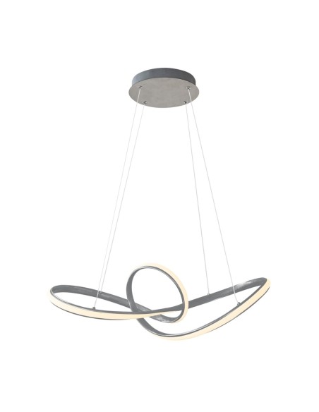 Lámpara barata gris led y acrílico