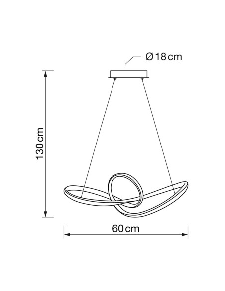 Lámpara Colgante Led Blanca 56W CCT