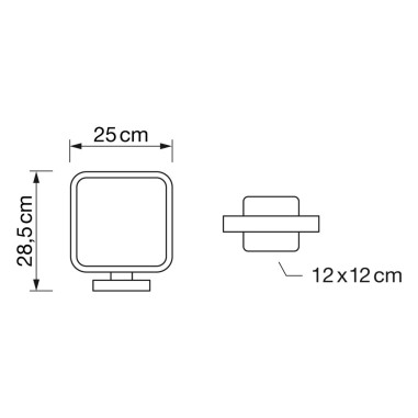 Lámparas para Mesita Cuadrado Cromo...