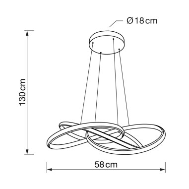 Lámpara Techo Led Liante Blanca
