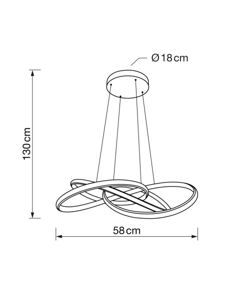 Lámpara Techo Led Liante Blanca