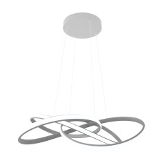 Lámpara de techo led gris económica