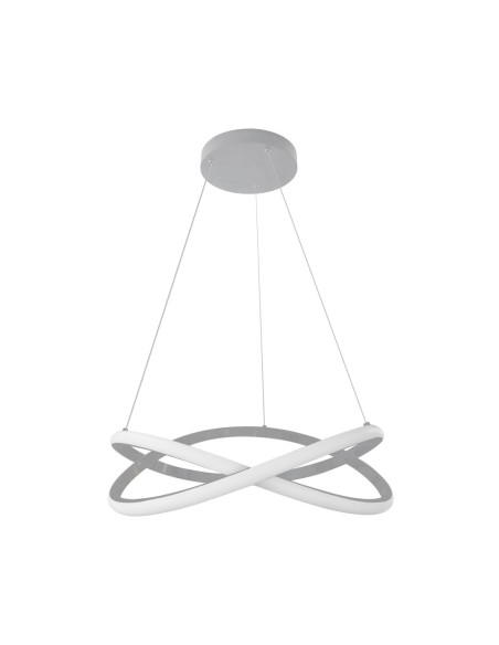 Luminaria de techo led acabado gris