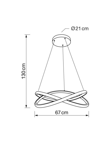 Lámpara de Techo Led Lazada Blanca 92W CCT