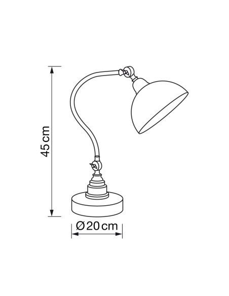 Outlet Lámparas de Mesita de Noche Estilo Industrial