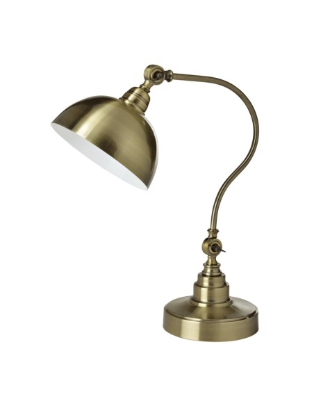 Lámpara sobremesa cuero estilo industrial