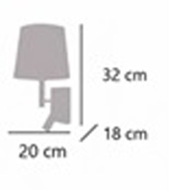 Aplique con Doble Interruptor en la Base