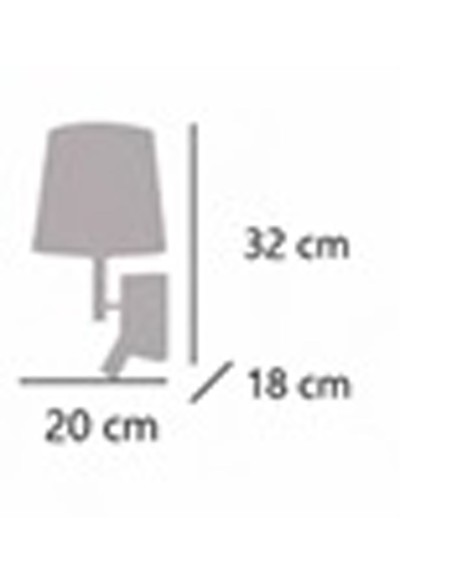Aplique con Doble Interruptor en la Base
