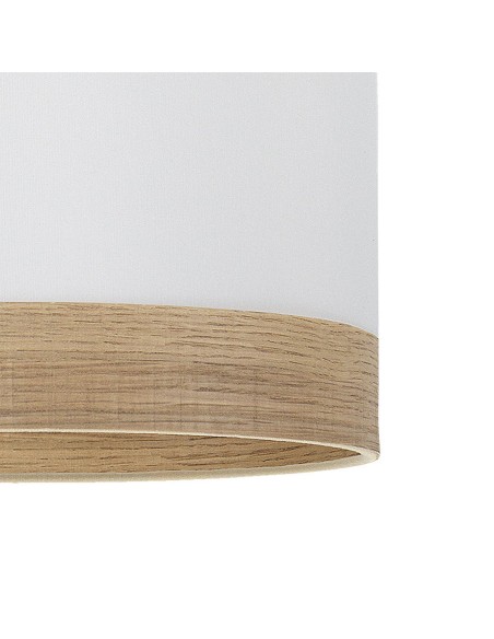 Comprar Lámpara Moderna Blanca y Madera Clara