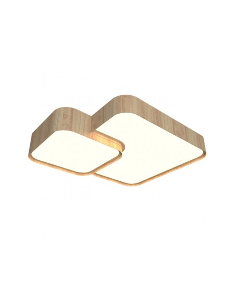 Plafón doble led imit madera