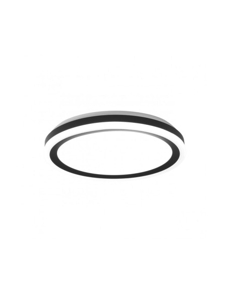 Plafón negro led con selector de luz