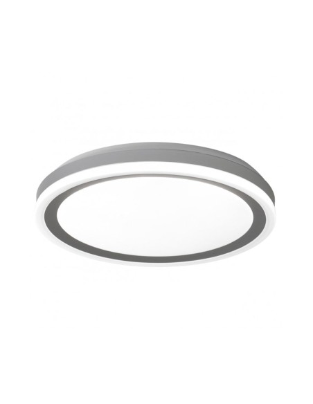 Plafón led plata 50 cm selector de luz.