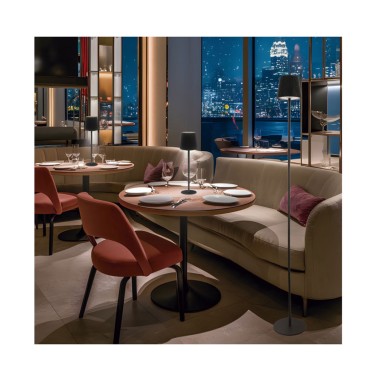 Lámpara Mesa Negra Convertible Táctil