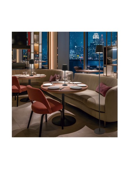 Lámpara Mesa Negra Convertible Táctil