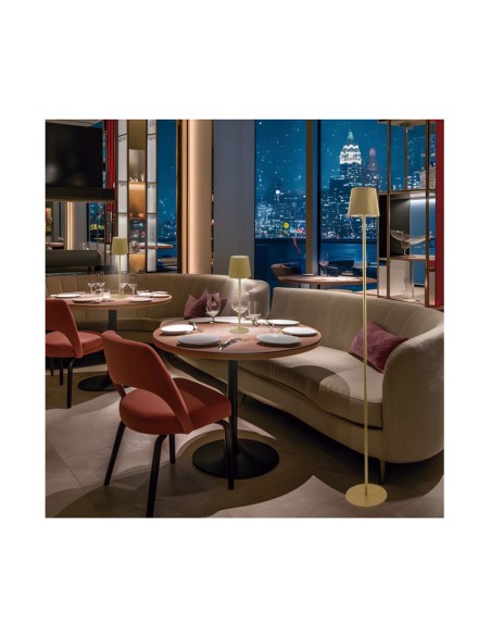 Sobremesa Recargable Led Convertible Latón