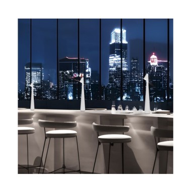 Lámpara de Mesa Blanca Batería...