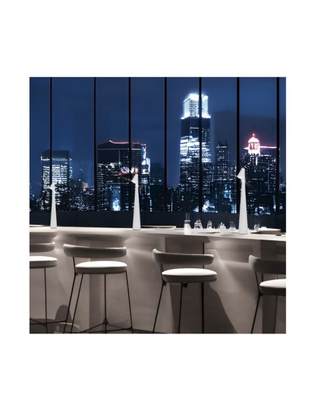 Lámpara de Mesa Blanca Batería Recargable