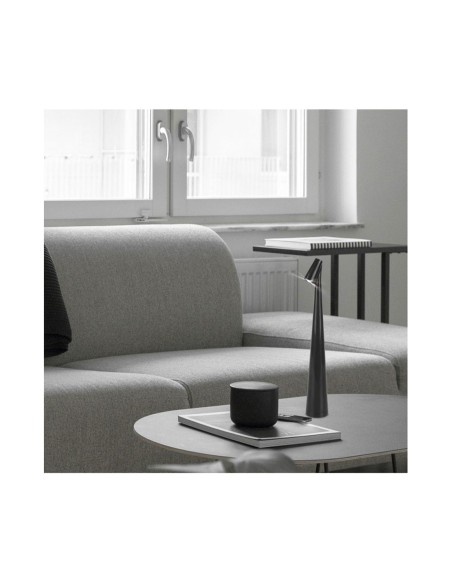 Lámpara de Mesa Negra Batería Recargable