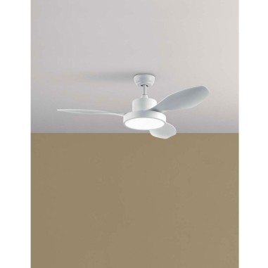 Ventilador DC Blanco con Mando
