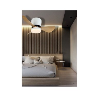 Ventilador Plafón Pequeño Blanco...