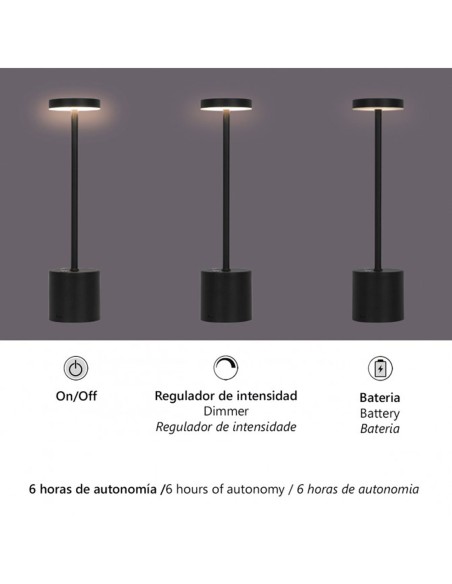 Lámpara sobremesa portátil