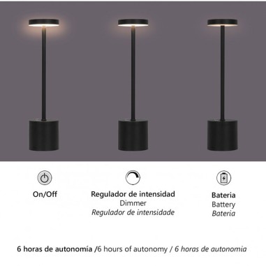 Lámpara sobremesa portátil