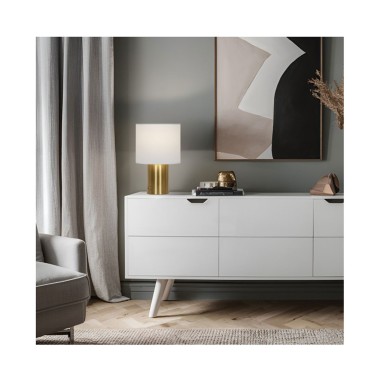 Lámparas de Noche con Pantalla Textil...