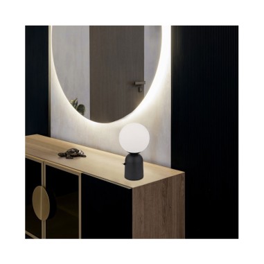 Sobremesa Negro Bola Blanca con...