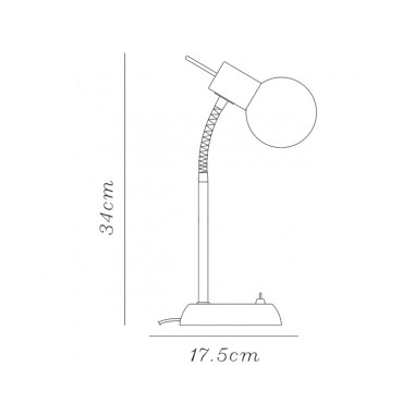 Sobremesa Moderna con Bola Opal